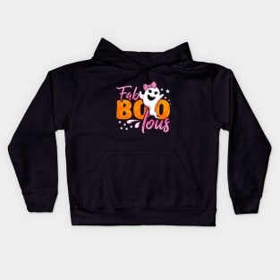 Halloween FaBOOlous Ghost Kids Hoodie